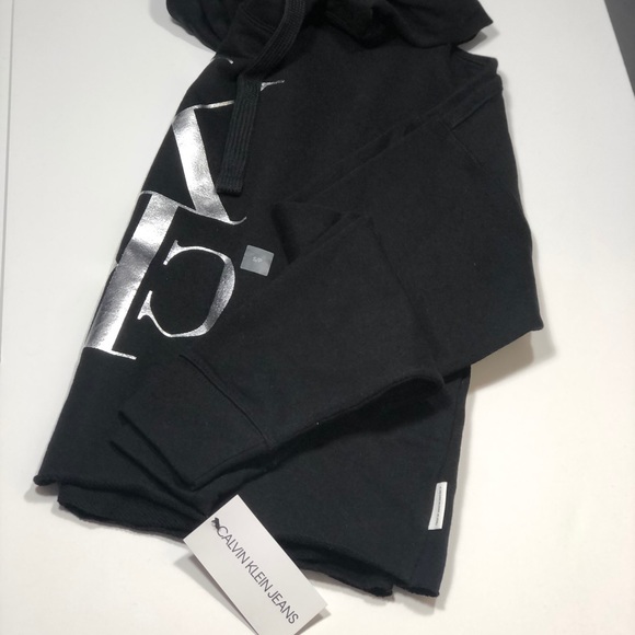 NEW🔥CALVIN KLEIN CROPPED HOODIE - Picture 5 of 9